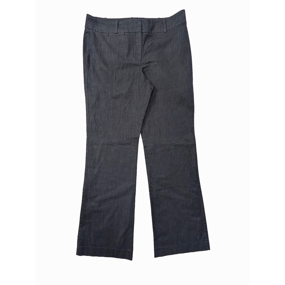 Ann Taylor Signature Fit Trouser Pants Womens‎ 10 Blue Stretch Career Business